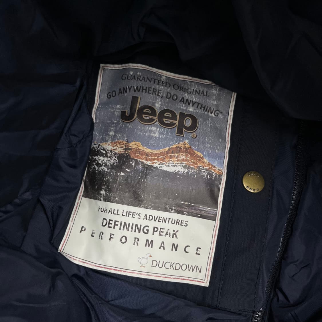 지프 곰돌이 네이비 패딩조끼 XL 상품이미지6