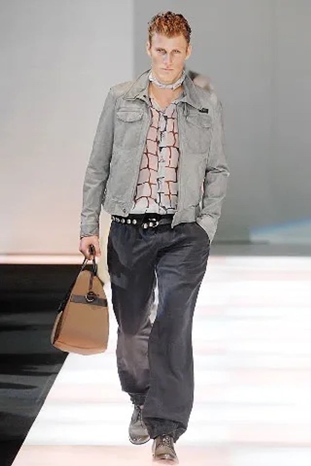 엠포리오 알마니 08ss 베라펠레 가죽 자켓 상품이미지2