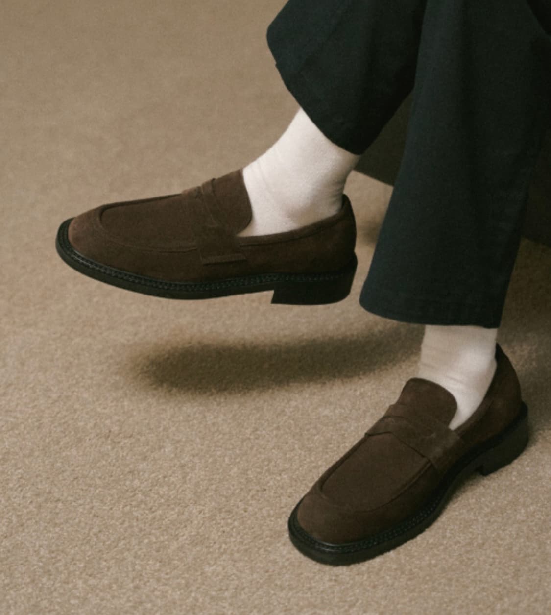 로맨틱무브 뉴 미니멀 로퍼 브라운 [280] 상품이미지3