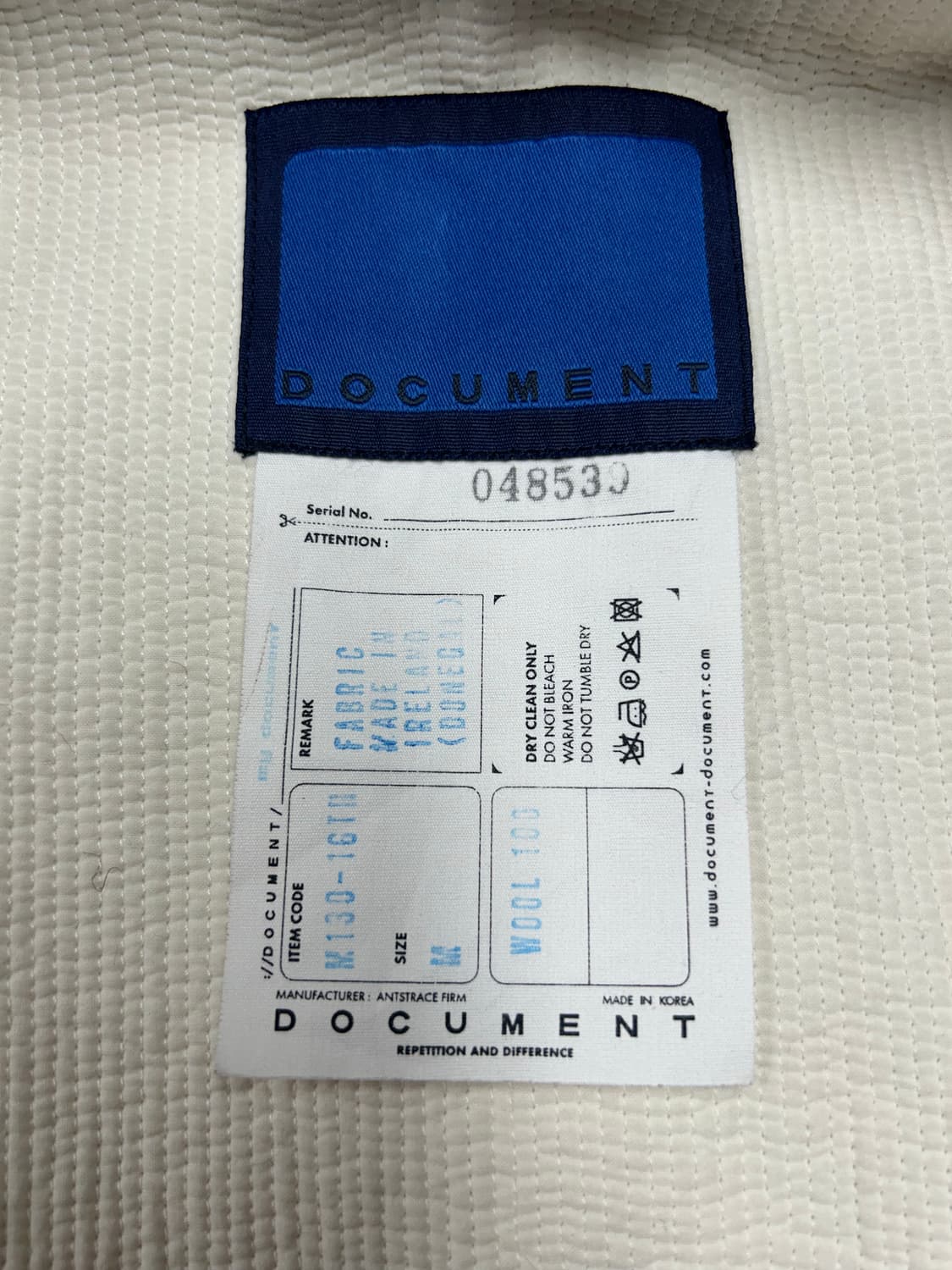 도큐먼트 도네갈 트위드 발마칸 코트 상품이미지9