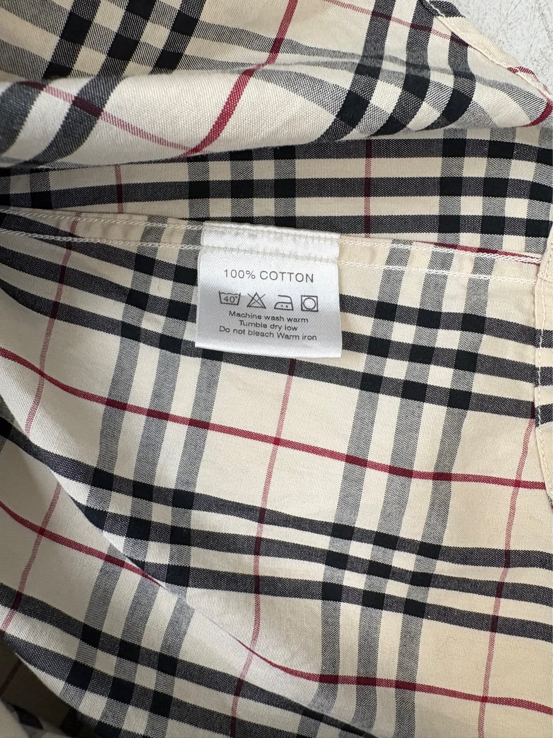 버버리 런던 클래식 체크 코튼 셔츠 상품이미지4