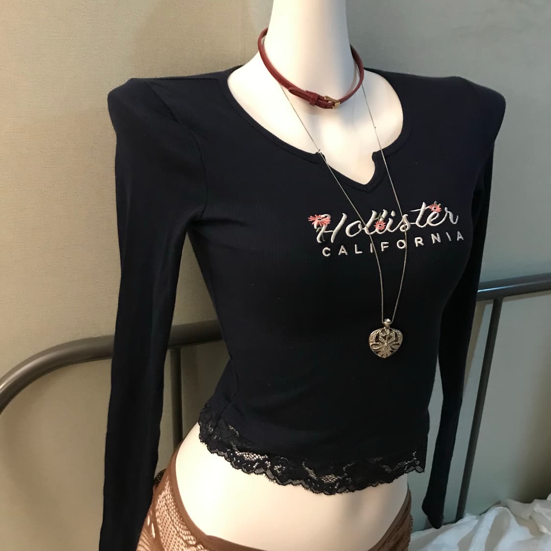 Hollister 홀리스터 슬림핏 골지 롱슬리브 상품이미지2