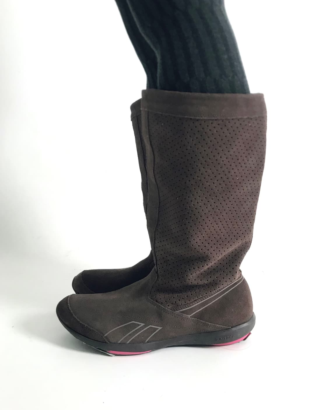 Reebok pink point brown suede long boots 상품이미지6