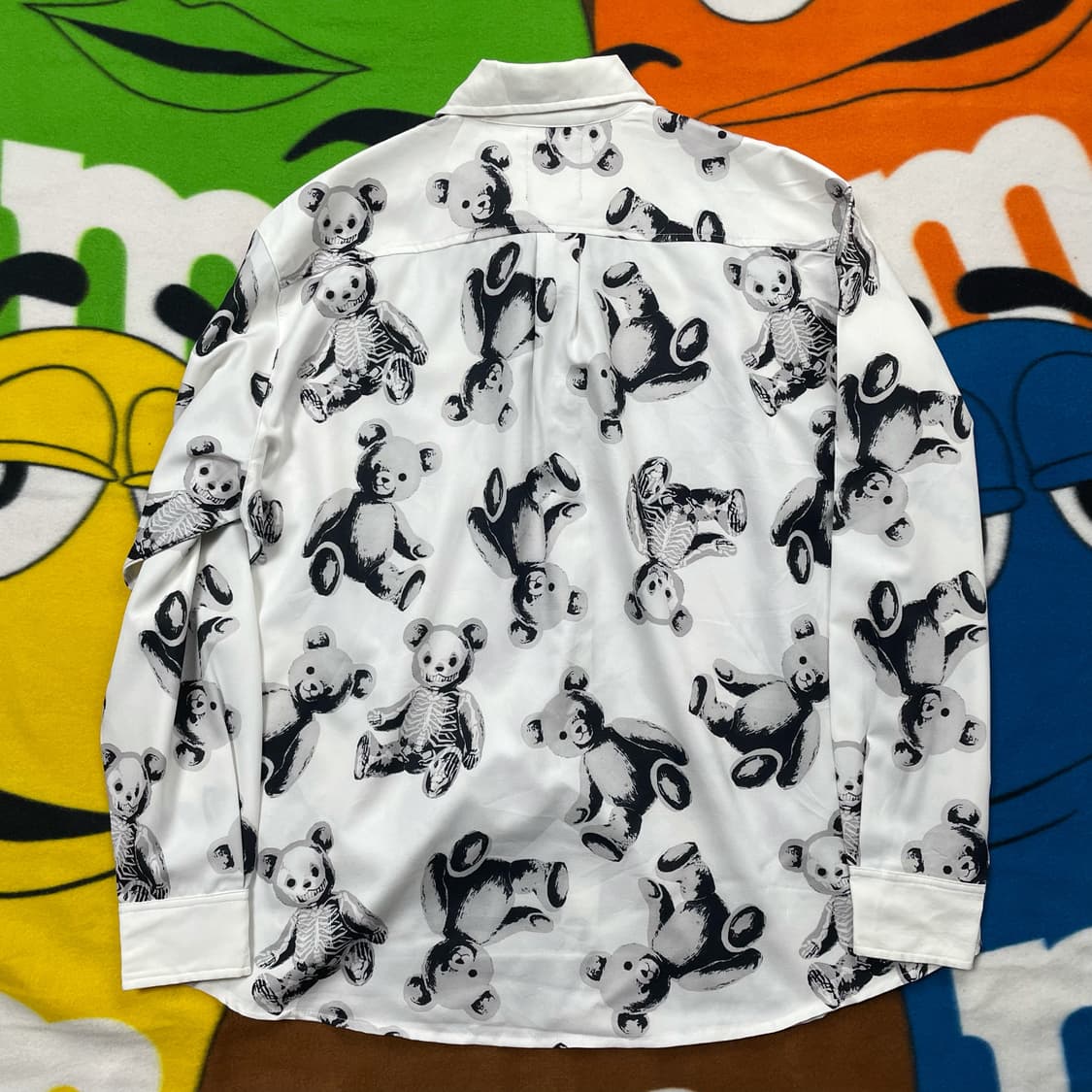 드럭 허니 패턴 오버핏 셔츠 상품이미지5