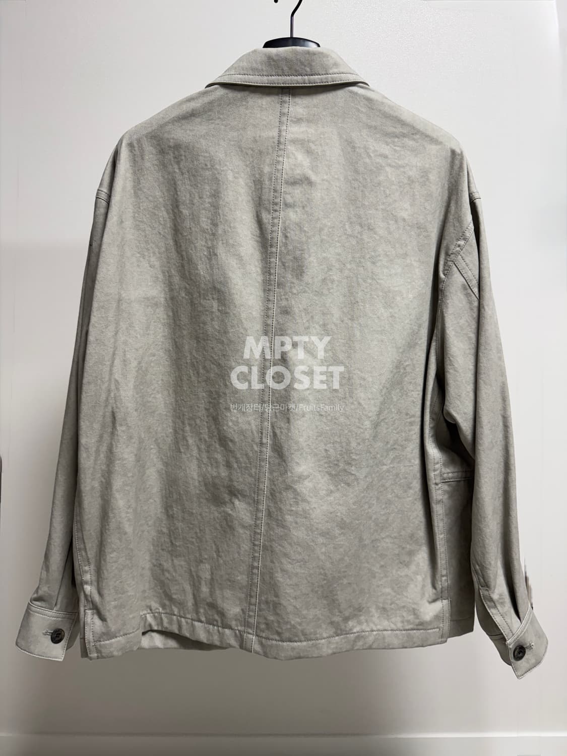 [105] 커스텀멜로우 25ss 워크자켓 그레이 코튼 상품이미지2