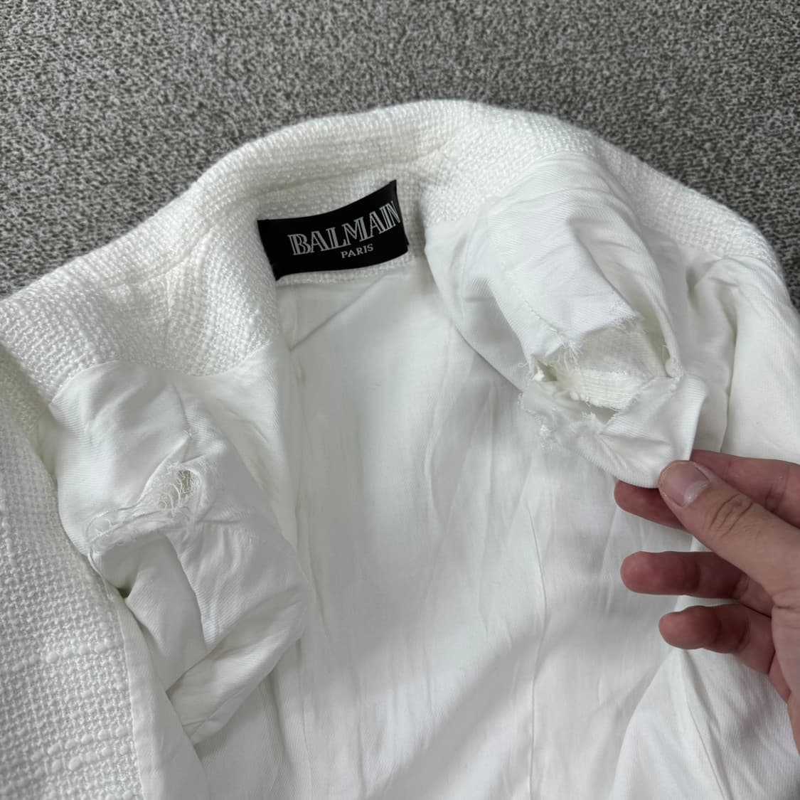 발망 밀리터리 트위드 자켓  상품이미지8