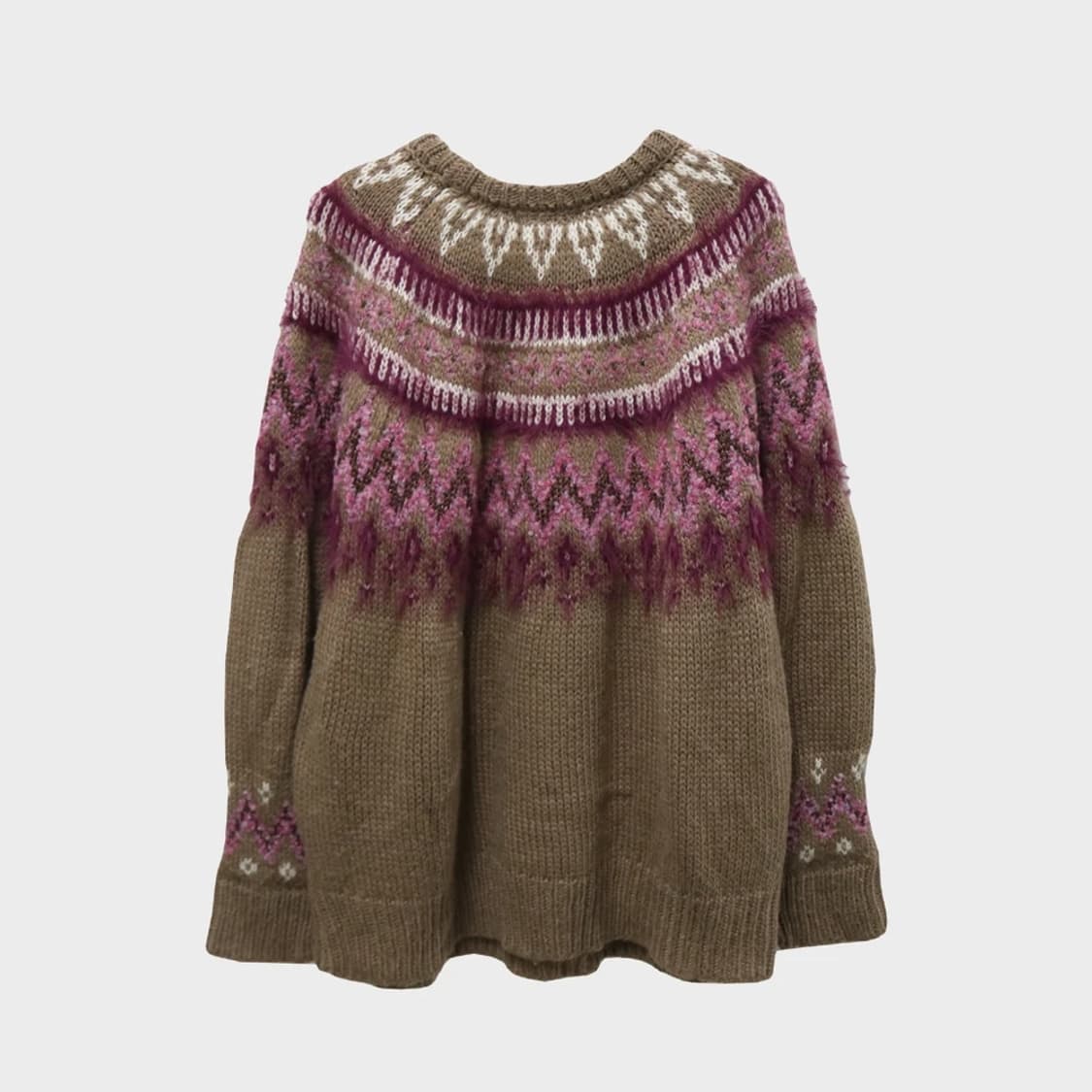 니코앤드 브라운 눈꽃 패턴 니트 60809 상품이미지2