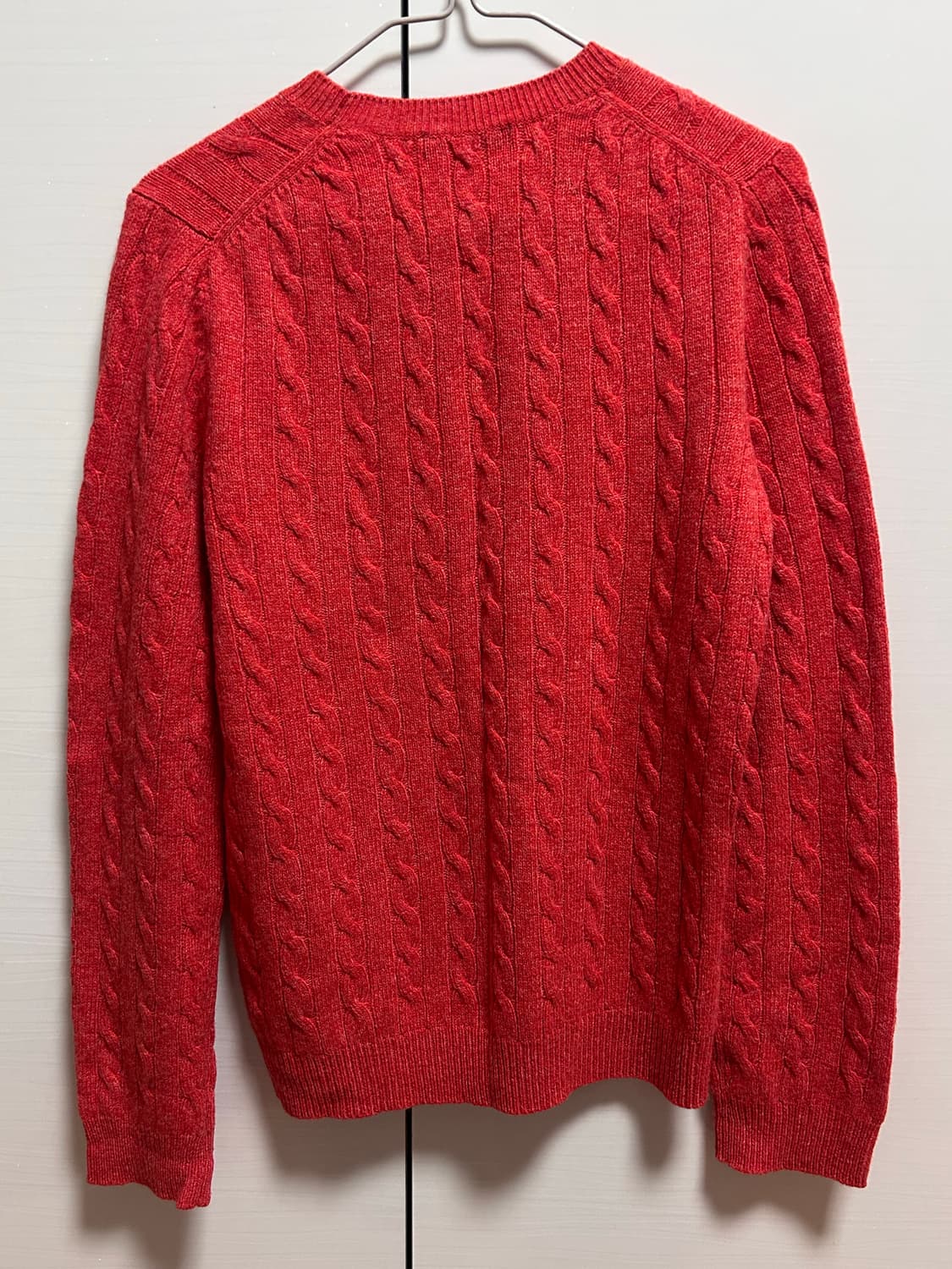 빈폴 여성 케이블 니트 레드 100 상품이미지2