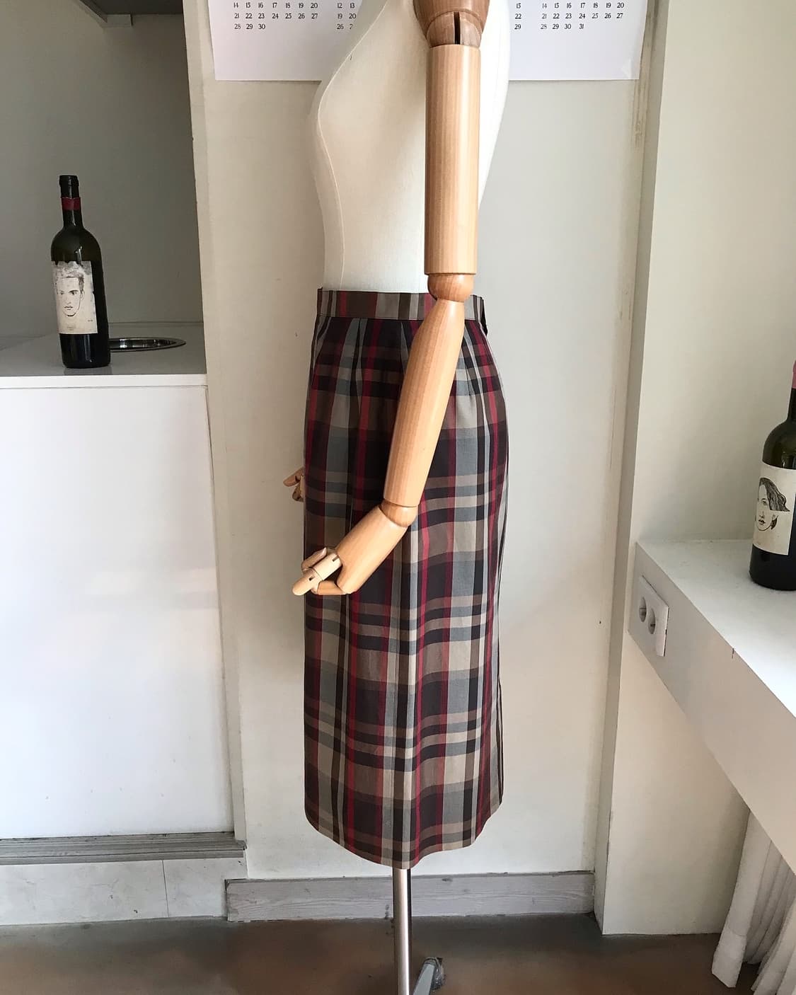 버버리 체크 스커트 치마 상품이미지7