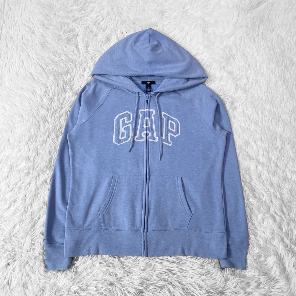 갭 Gap 스펠 로고 후드집업 소라 상품이미지2