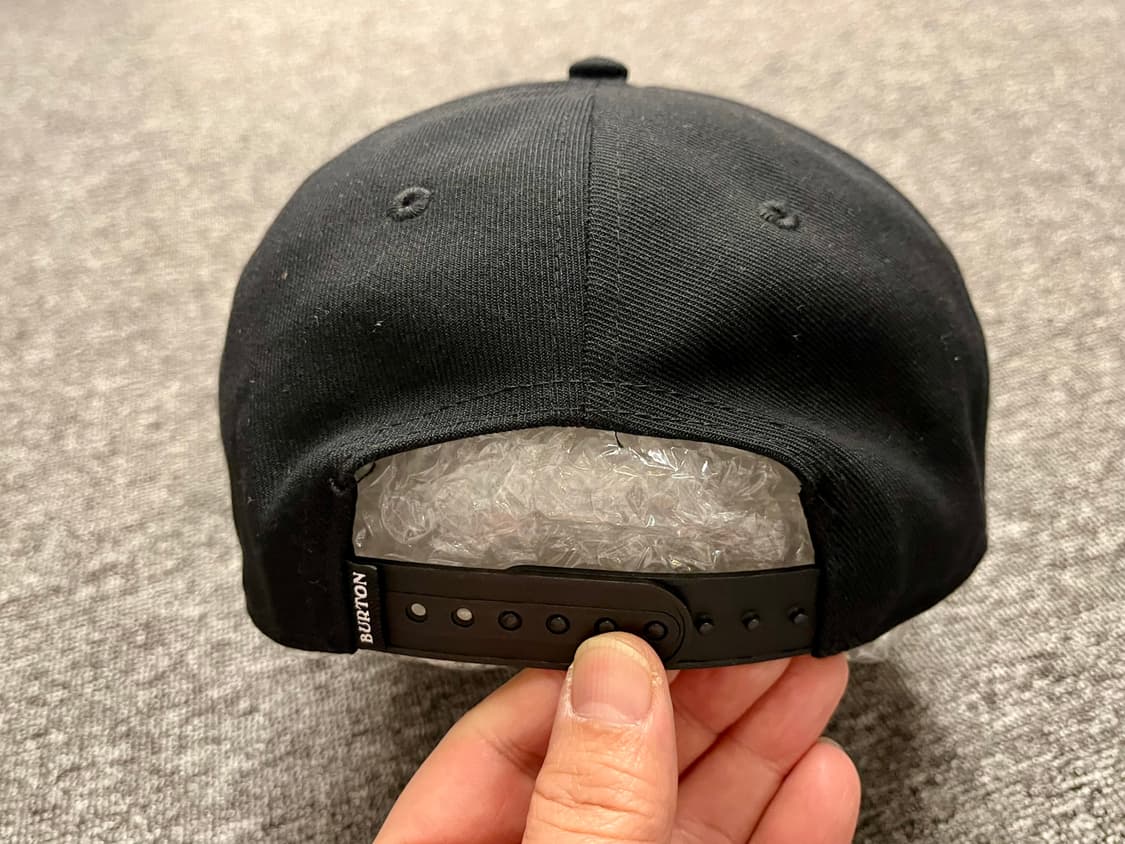 버튼 블랙 스냅백  상품이미지4