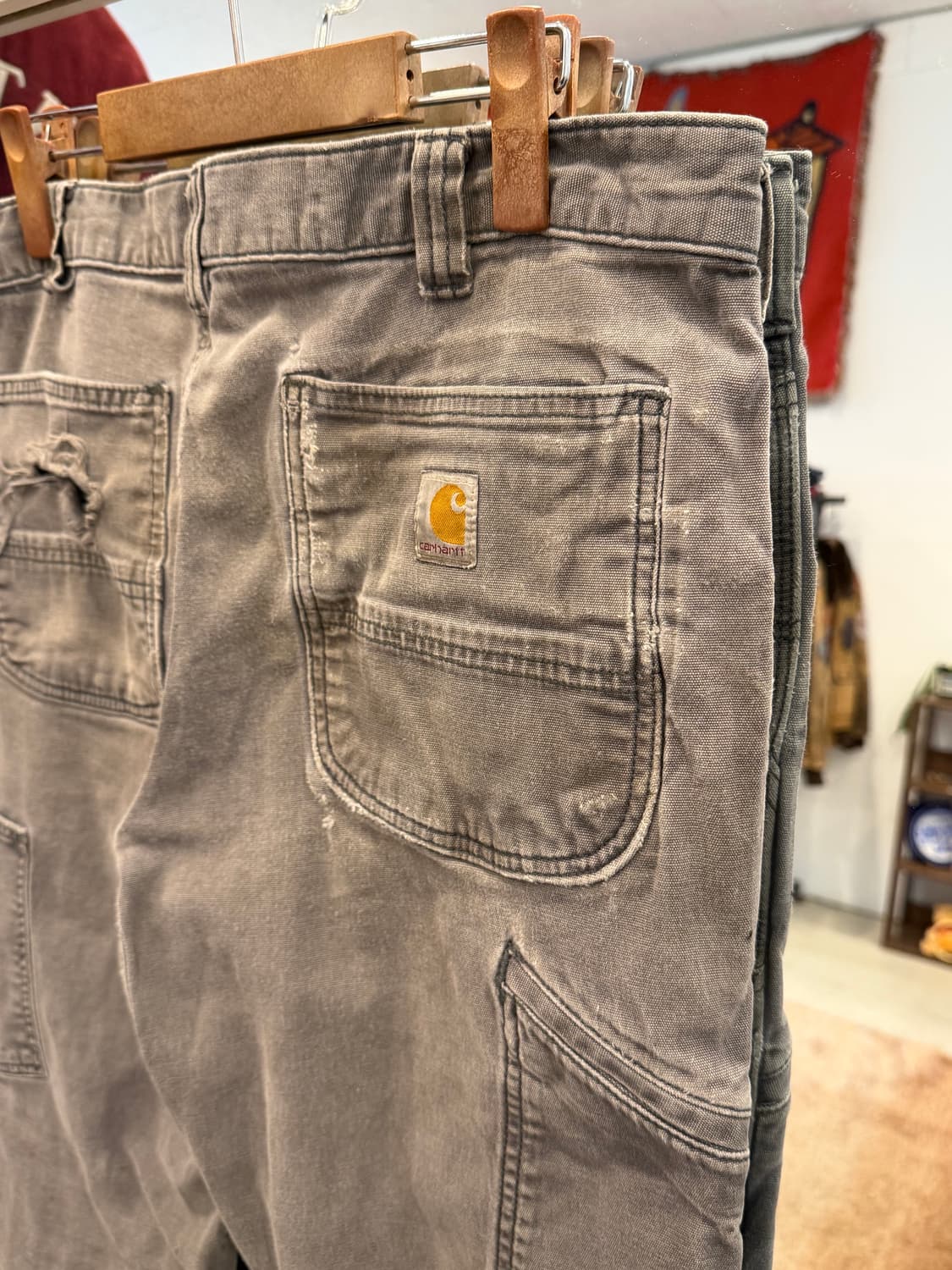 Carhartt 칼하트 디스트레스드 더블니 워크 팬츠 (34inch) 상품이미지6