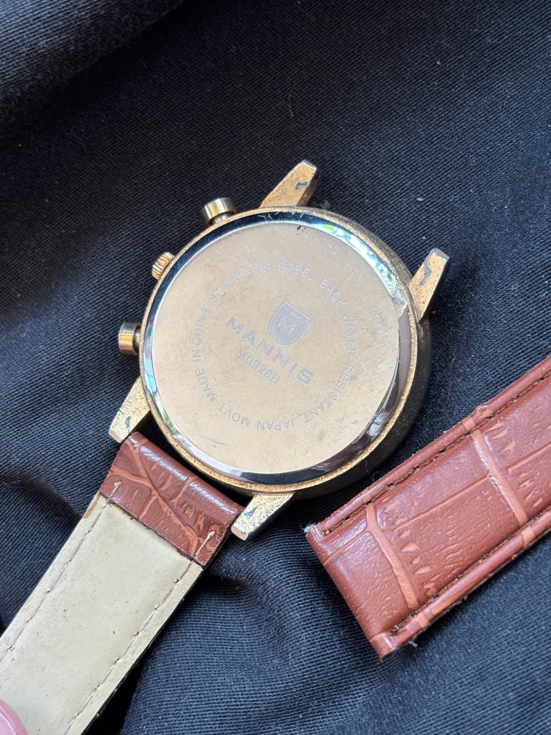 vintage mannis leather band watch 상품이미지3
