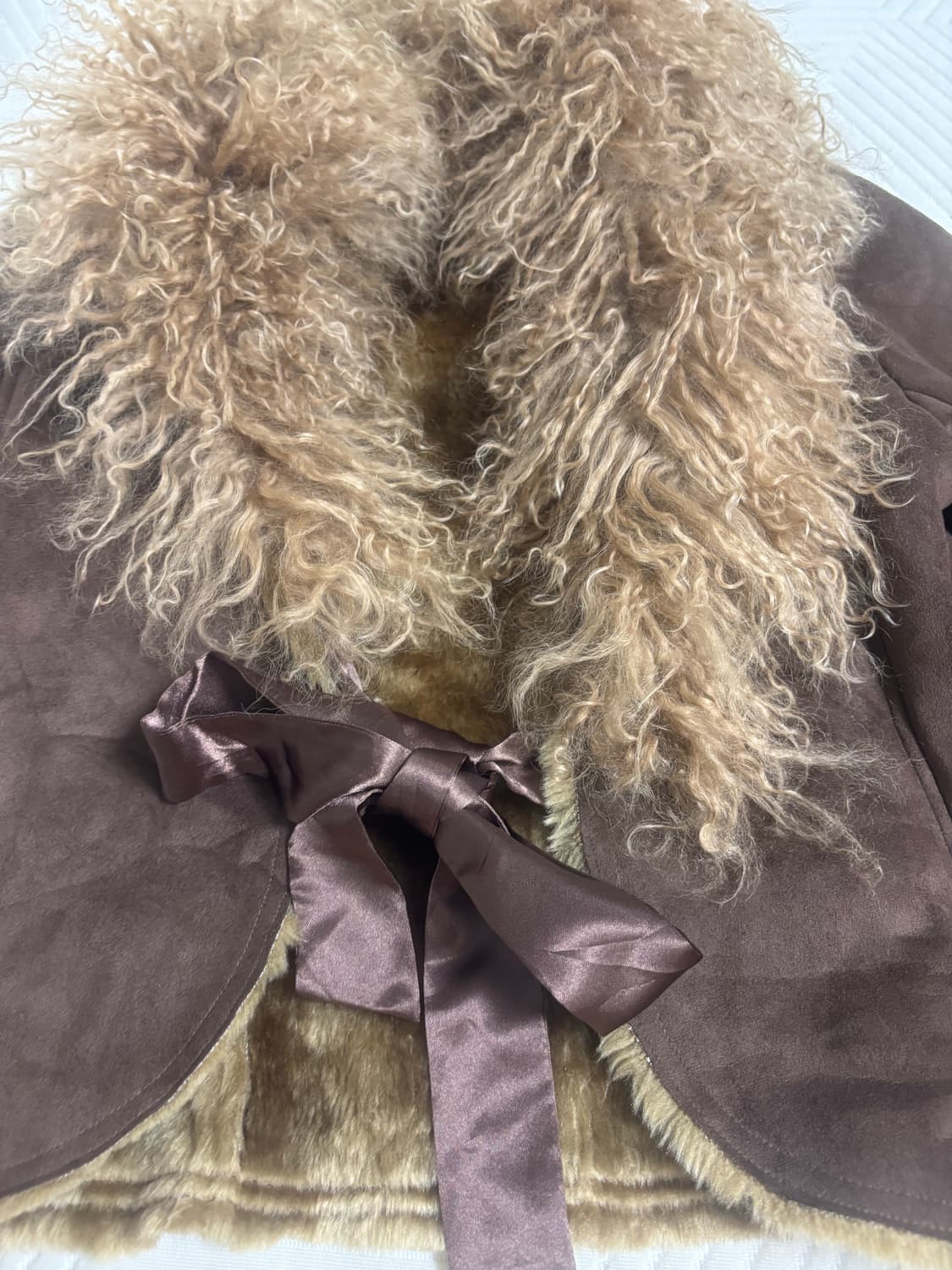 갸루깔 푸들 퍼 자켓 상품이미지2