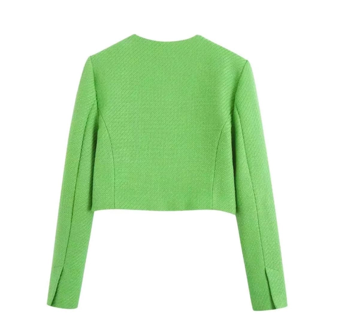 [ZARA] 리미티드 그린 트위드 자켓(실크안감/상태최상) 상품이미지2