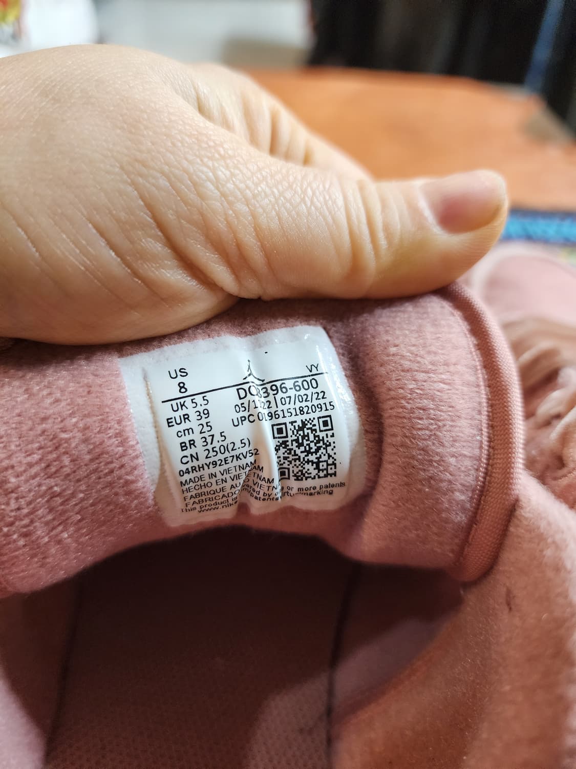 나이키 조던1 로우 SE 핑크 벨벳 상품이미지6