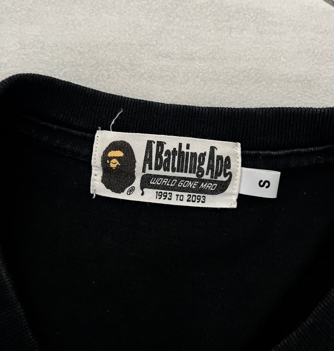 베이프 반팔 블랙 s 상품이미지3