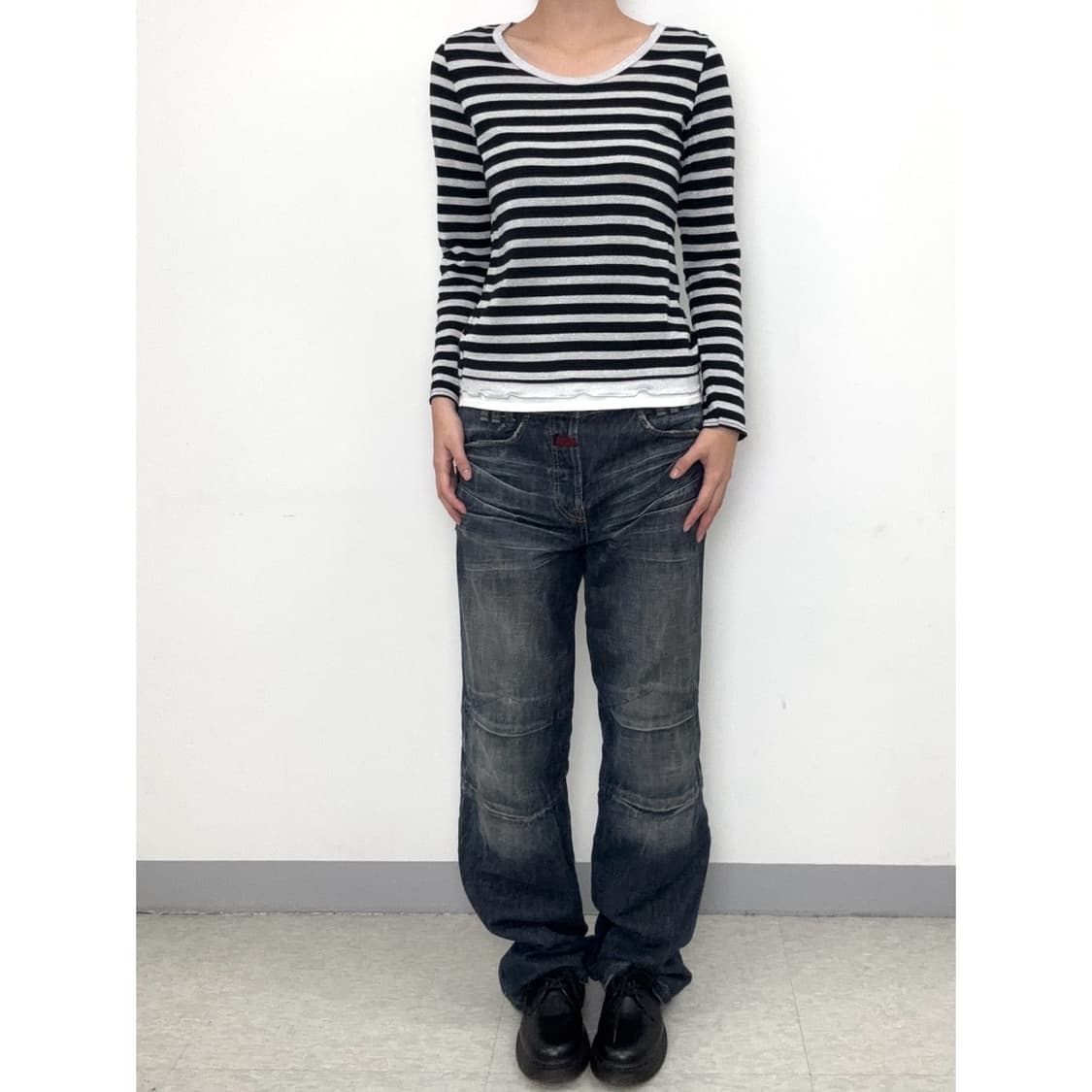 빈티지 스트라이프 롱슬리브 이너 상품이미지2