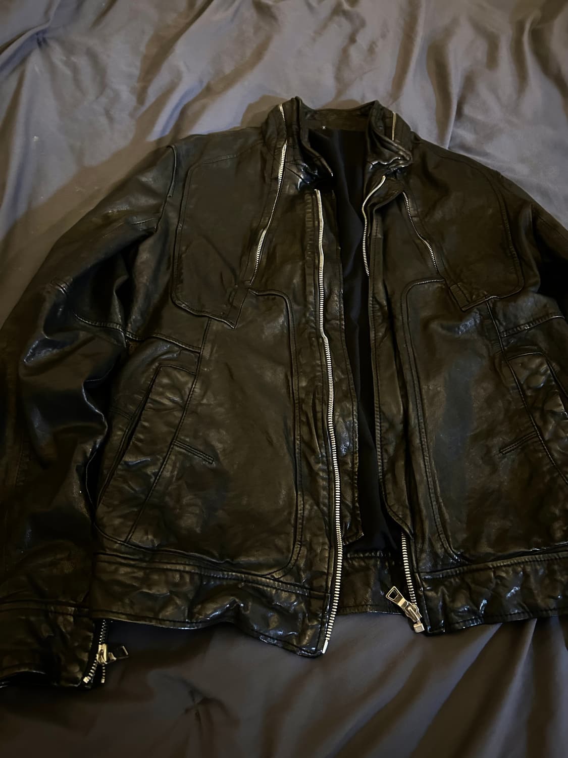 Sheep skin Leather Rider Type jacket 상품이미지2