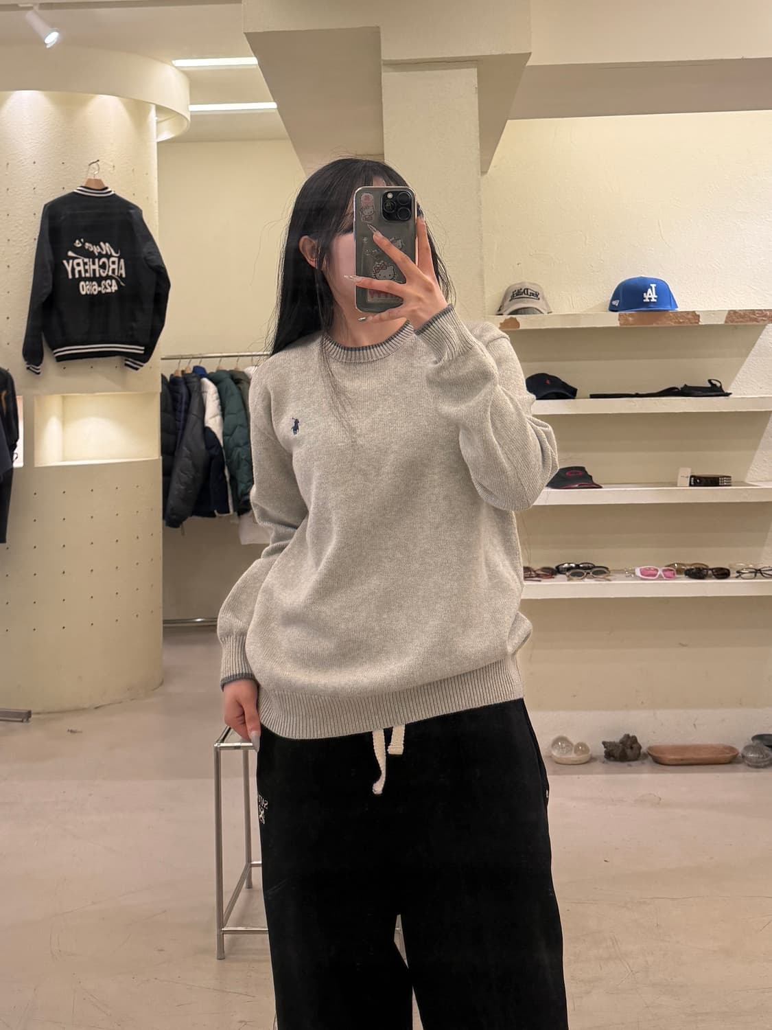 폴로 랄프로렌 포니 로고 라운드 니트 U797 상품이미지1