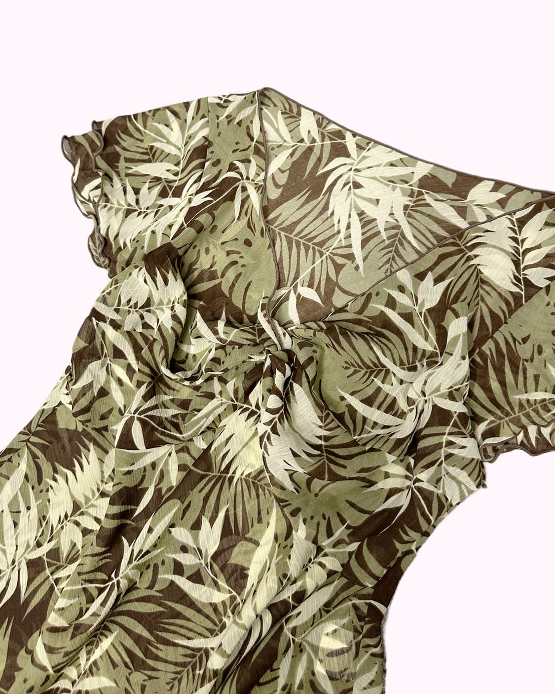 green tree pattern blouse 상품이미지2