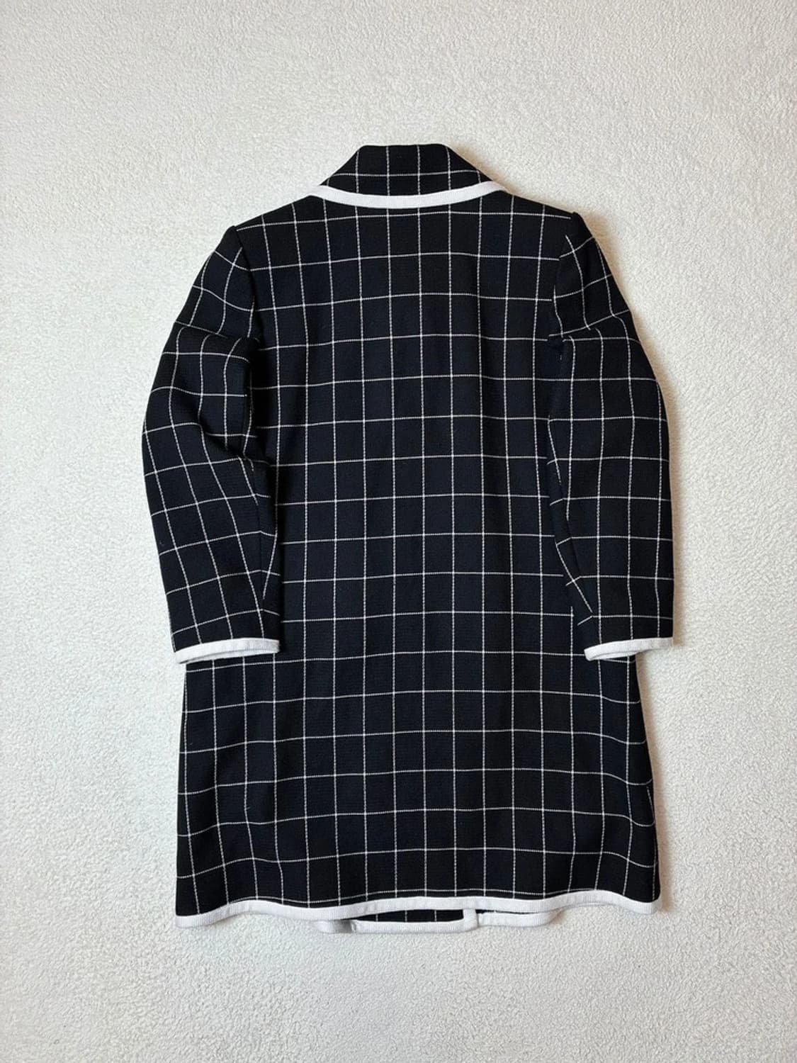 생로랑 YSL 00's 재팬 울 체크 롱 코트 PN6662 상품이미지5