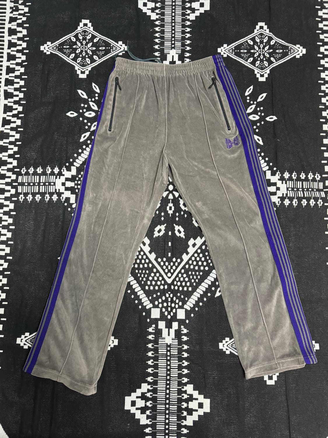 니들스 /  벨루어 트랙팬츠 / 그레이 퍼플 / S 상품이미지2