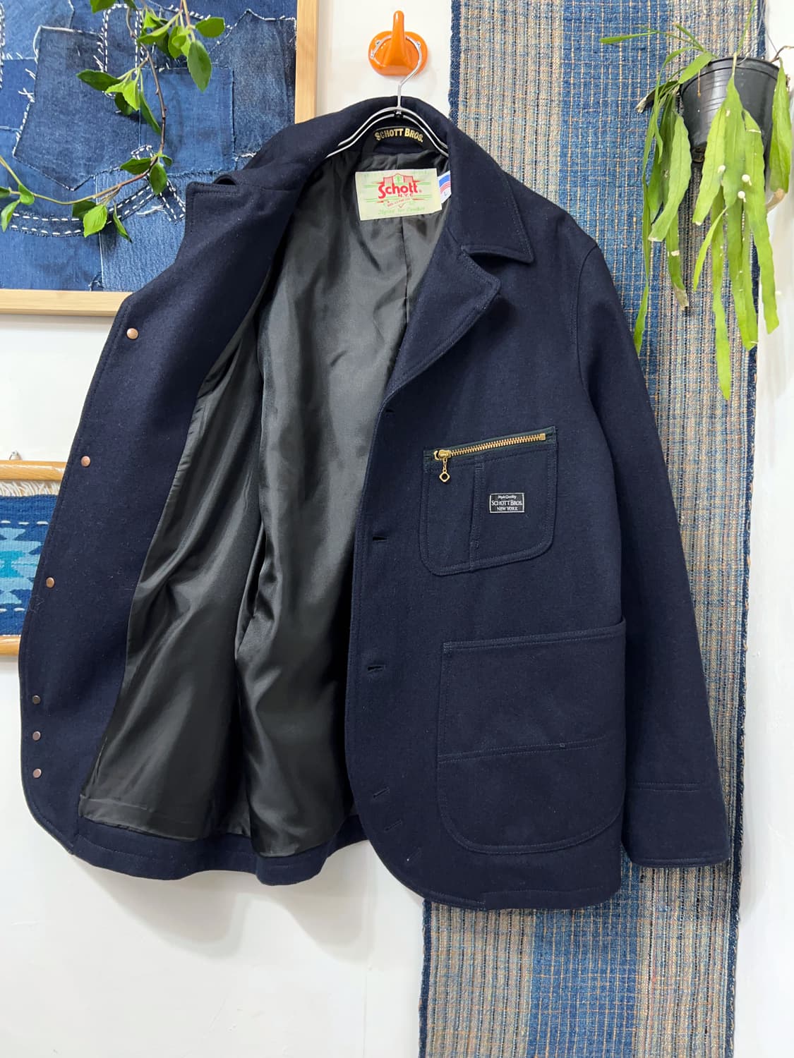 SCHOTT Melton Wool Engineer Jacket 상품이미지7