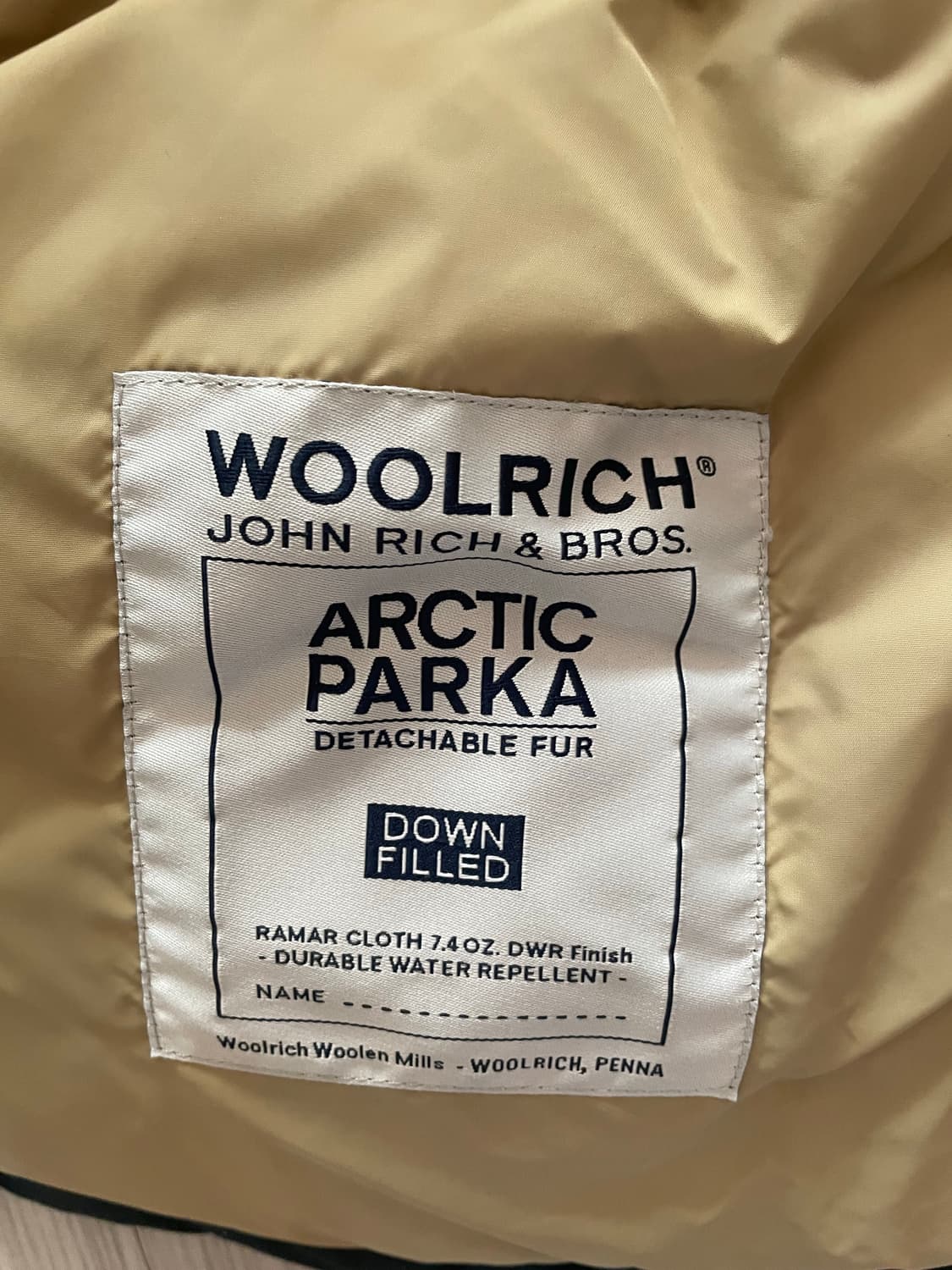 울리치 아크틱 파카 남성S (95~100) 상품이미지5