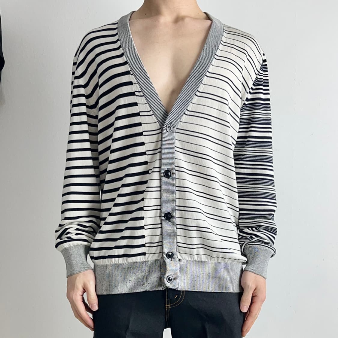 메종 마르지엘라 스티치 엘보 패치 가디건 상품이미지1