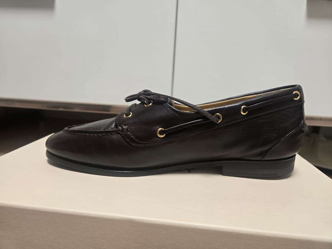 발리 플럼 가죽 로퍼 다크브라운 봉태규 로퍼 상품이미지6