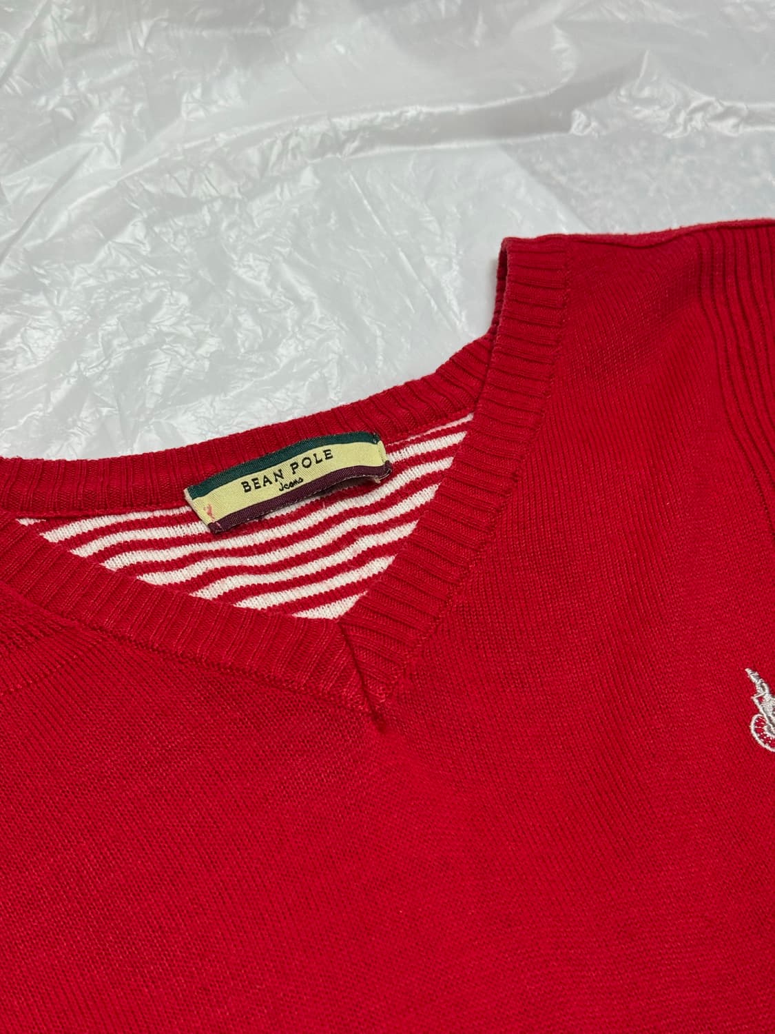 bean pole / 빈폴 버튼 브이넥 니트 상품이미지4