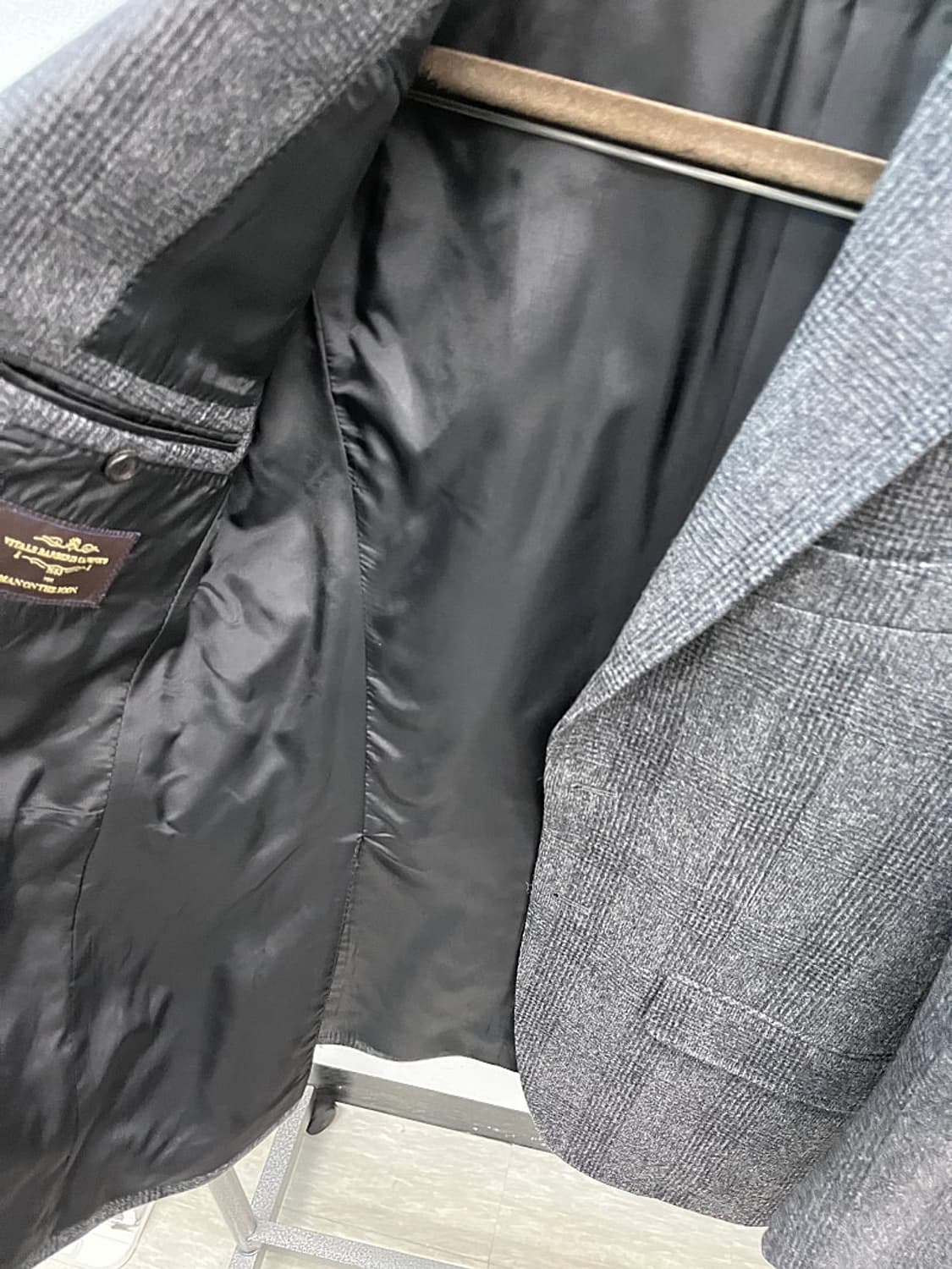 95) 맨온더분 체크 울자켓  상품이미지6