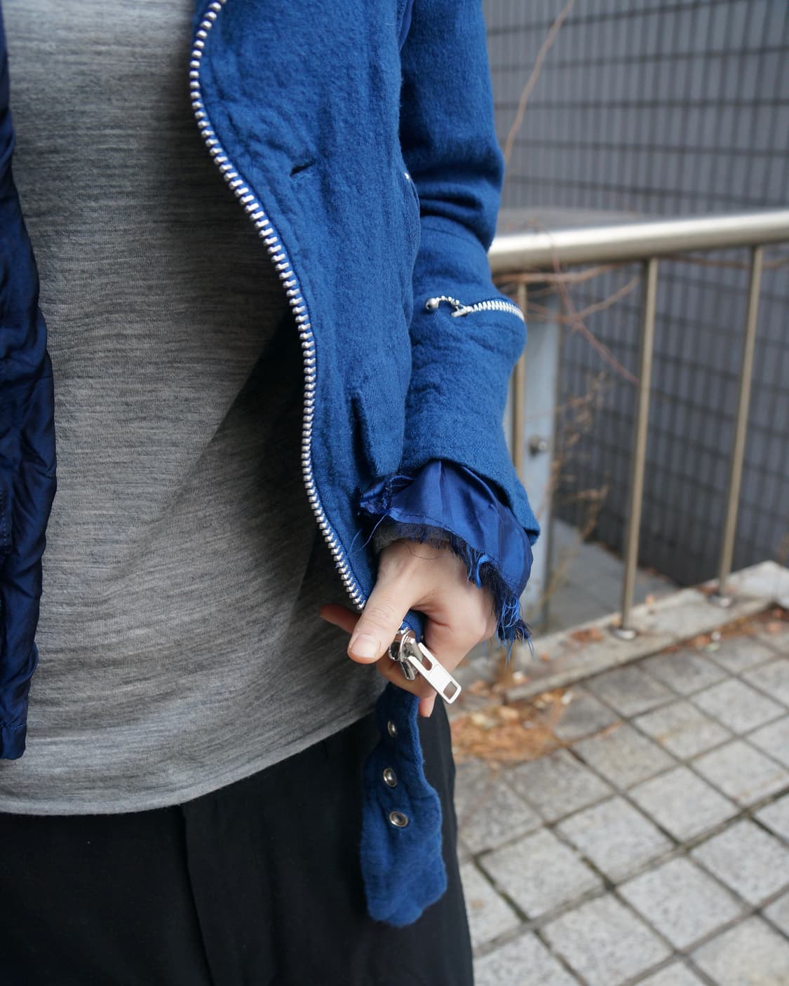 준야 와타나베 꼼데가르송 07aw 축융 라이더 자켓 상품이미지5