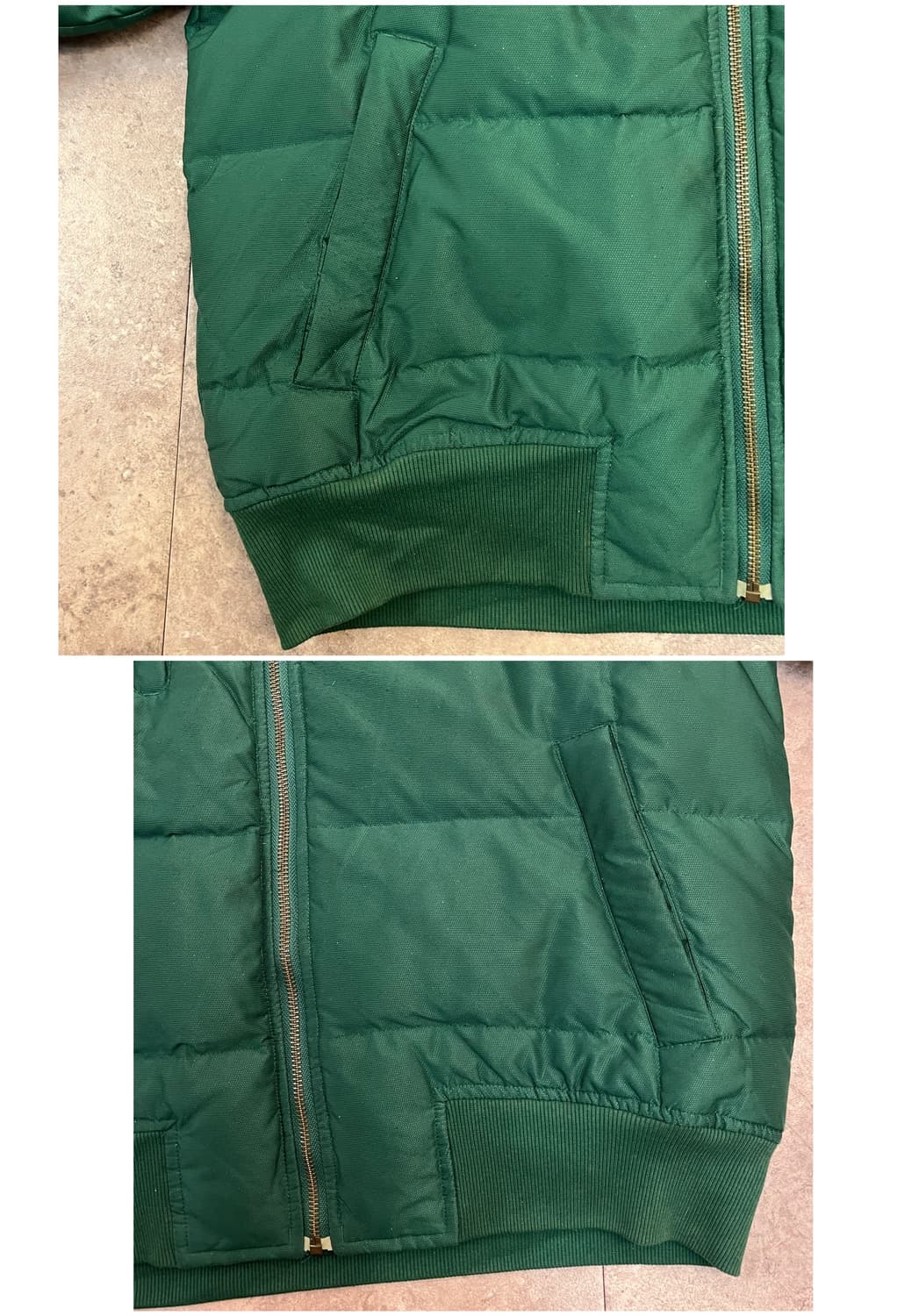 아디다스 올드스쿨 덕다운 패딩 자켓 그린 95 #csz2637 상품이미지6