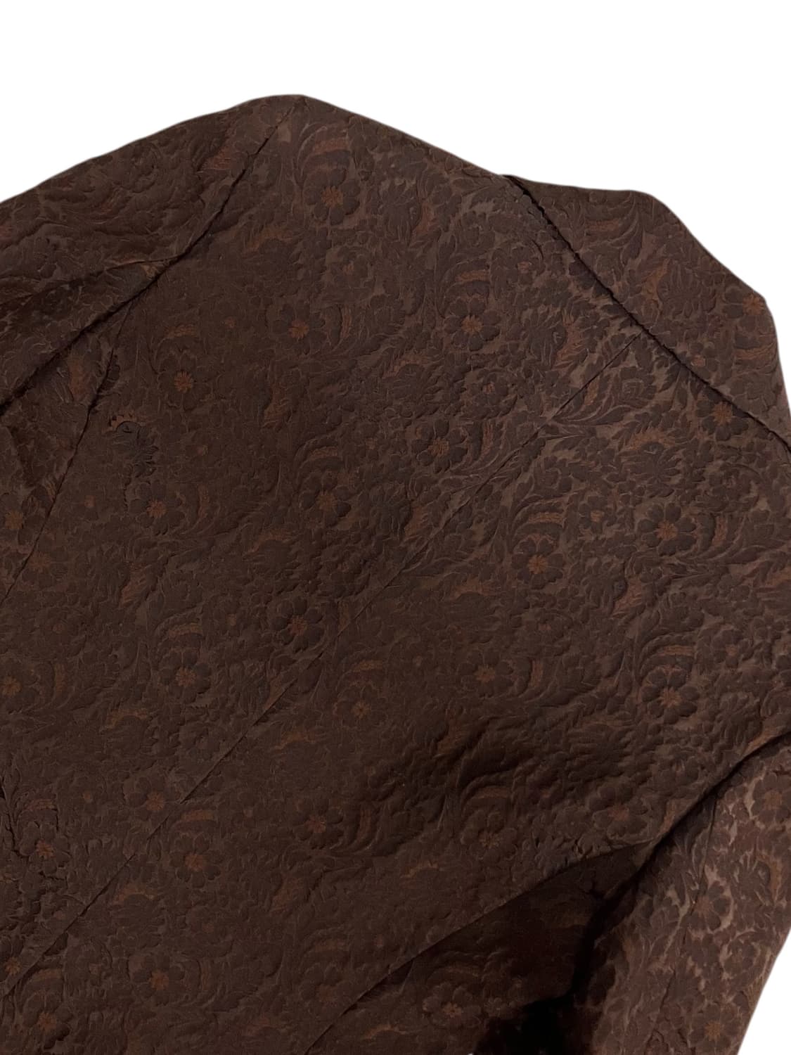 MaxMara 브라운 레이스 패턴 자켓 S 상품이미지3