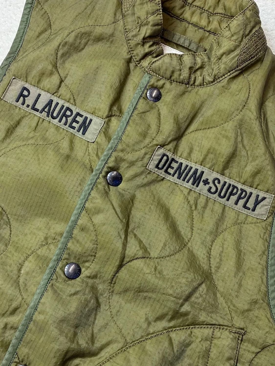 데님앤서플라이 00's 립스탑 성조기 퀼티드 베스트 PN5833 상품이미지5