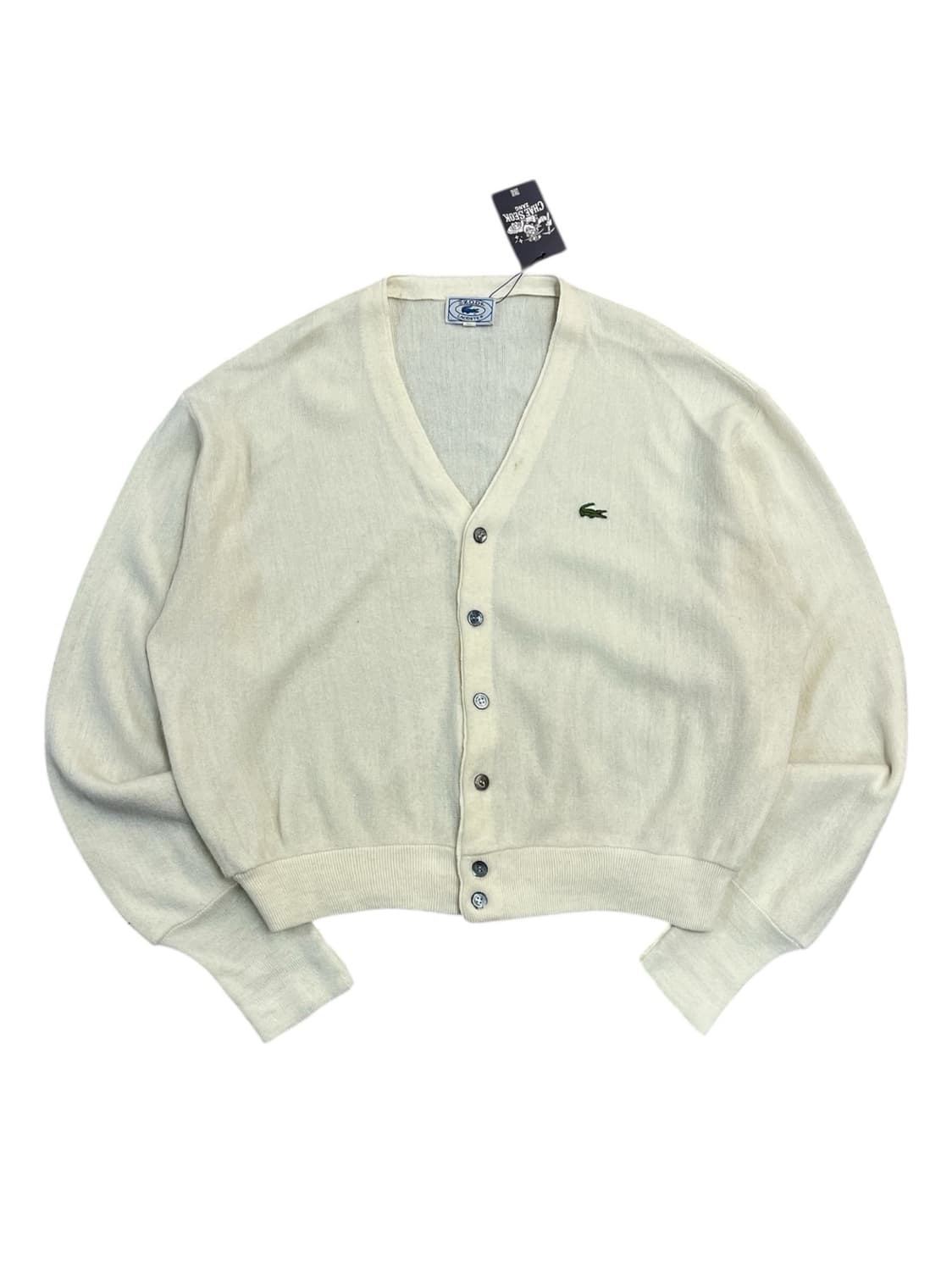 라코스테 브이넥 가디건 아이보리 L #csz2309 상품이미지3