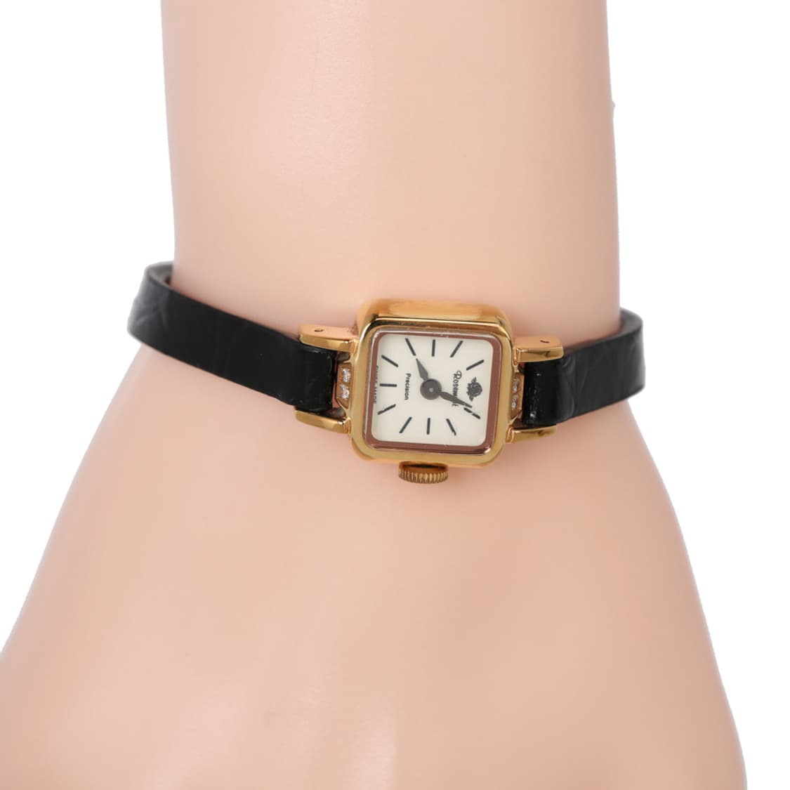 로즈몽 금장 스퀘어 스틸 가죽 시계 미니시계 RS#5-06 상품이미지10