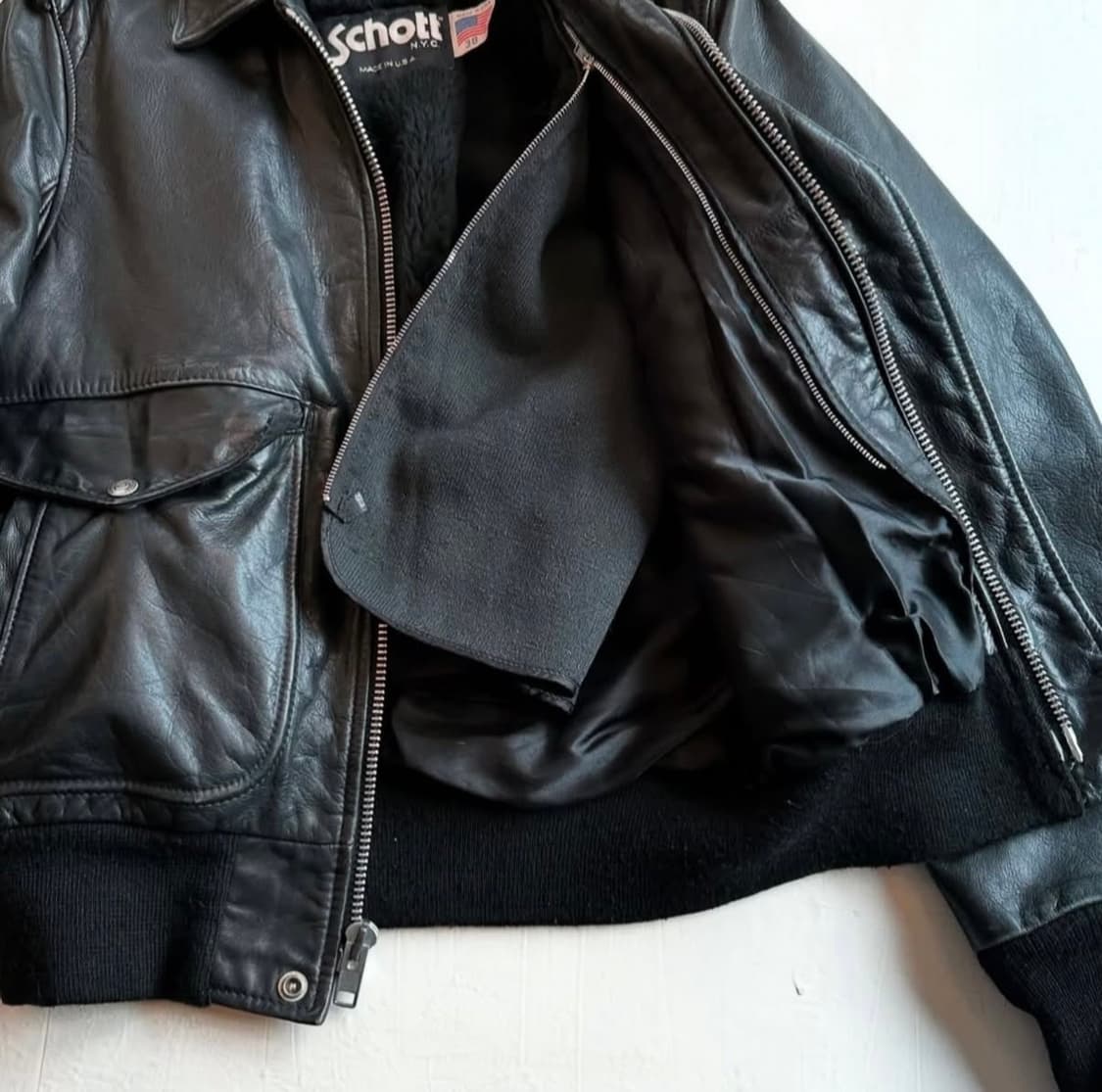 쇼트 플라이트 봄버 자켓 상품이미지4