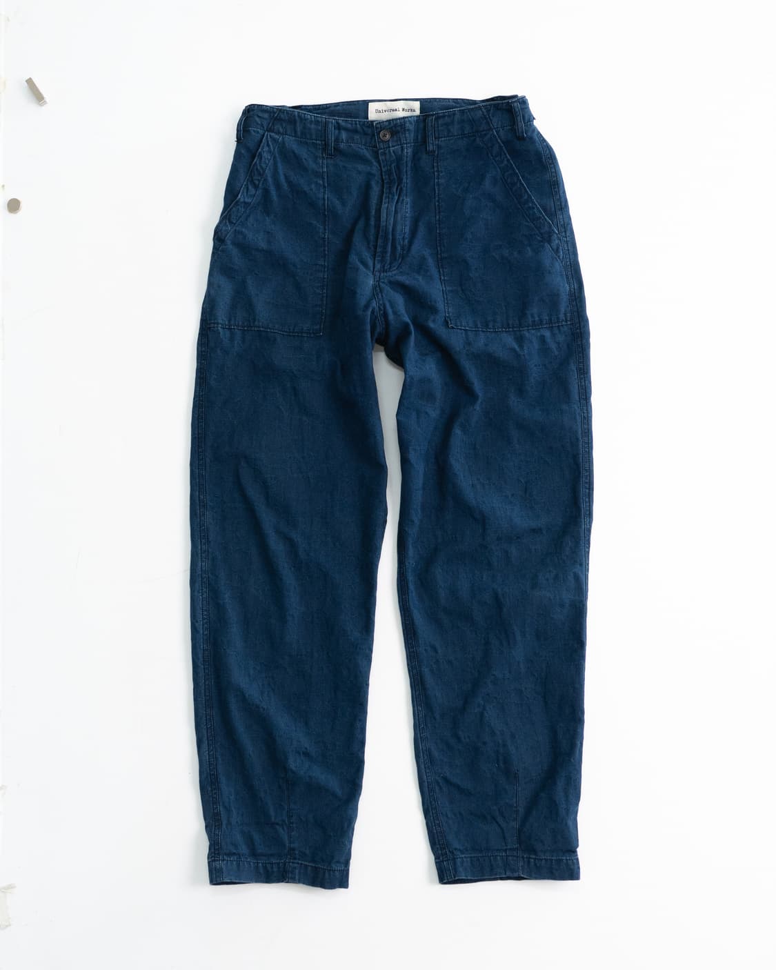 유니버셜 웍스 인디고 자카드 퍼티그 팬츠 상품이미지1