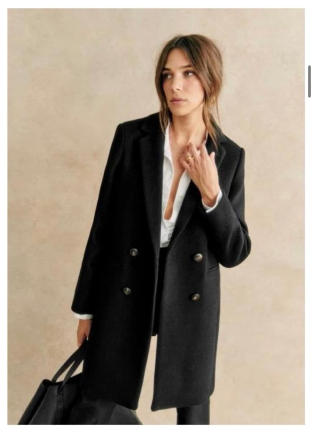 Sezane Johnson 세잔 존슨 블랙 코트_FR 40 상품이미지9