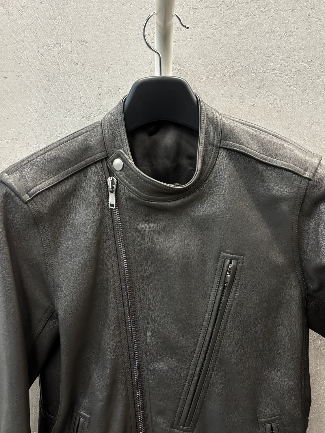 릭오웬스 정품 고트 스킨 레더 자켓 48 상품이미지3