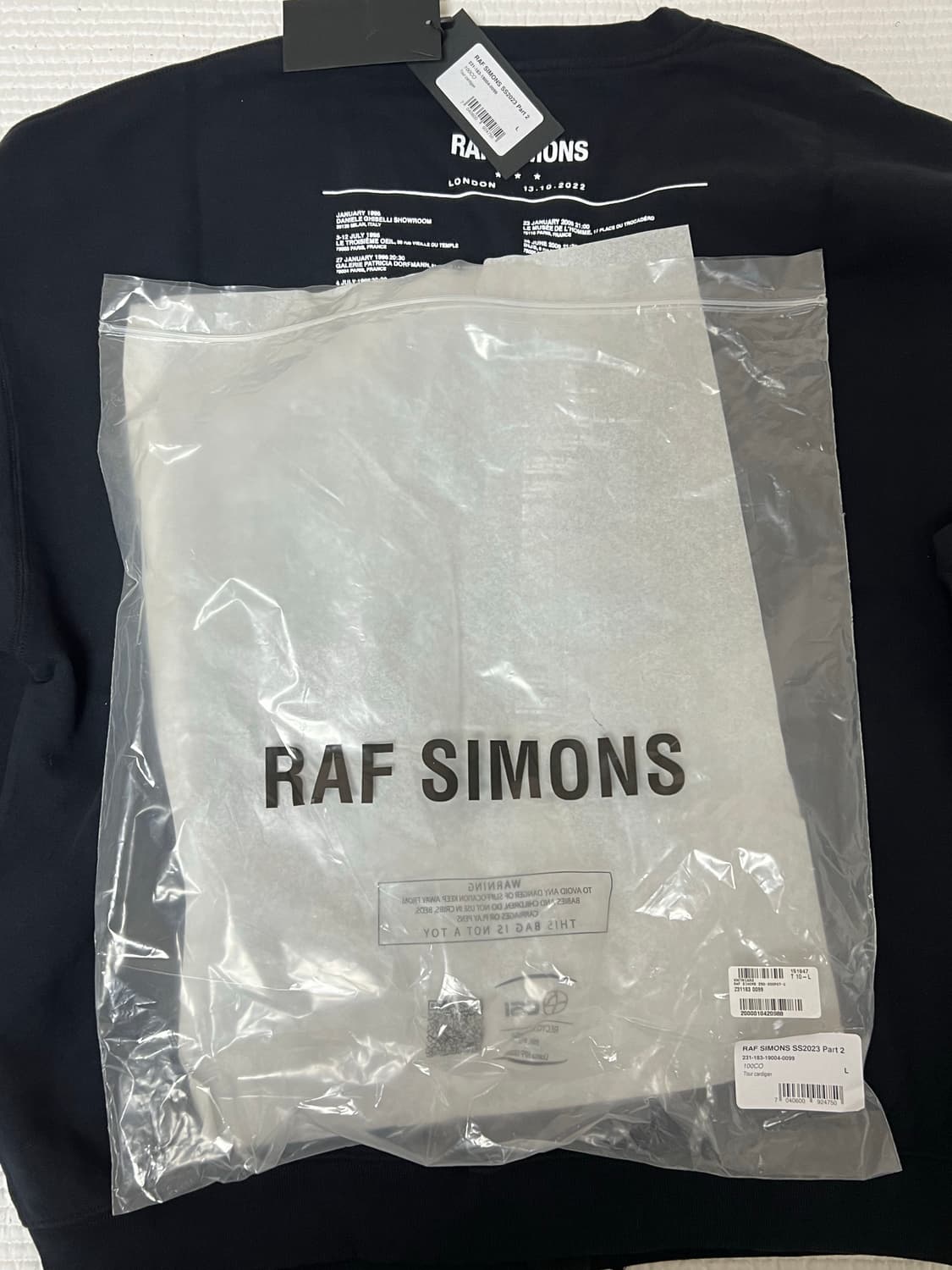 라프시몬스 투어 프린트 플리스 가디건 (L) 상품이미지4