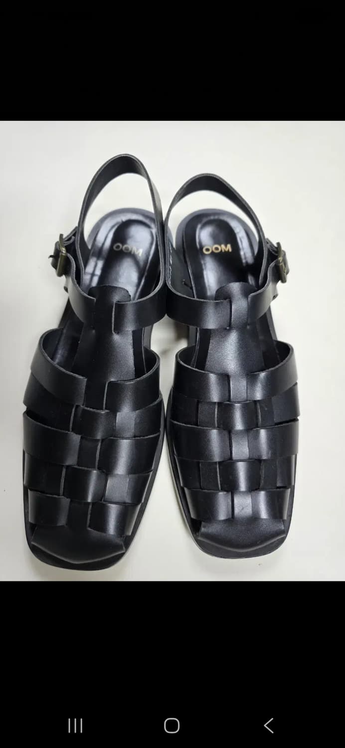 수제화 MOO 남성 가죽 샌들 (255) 상품이미지1