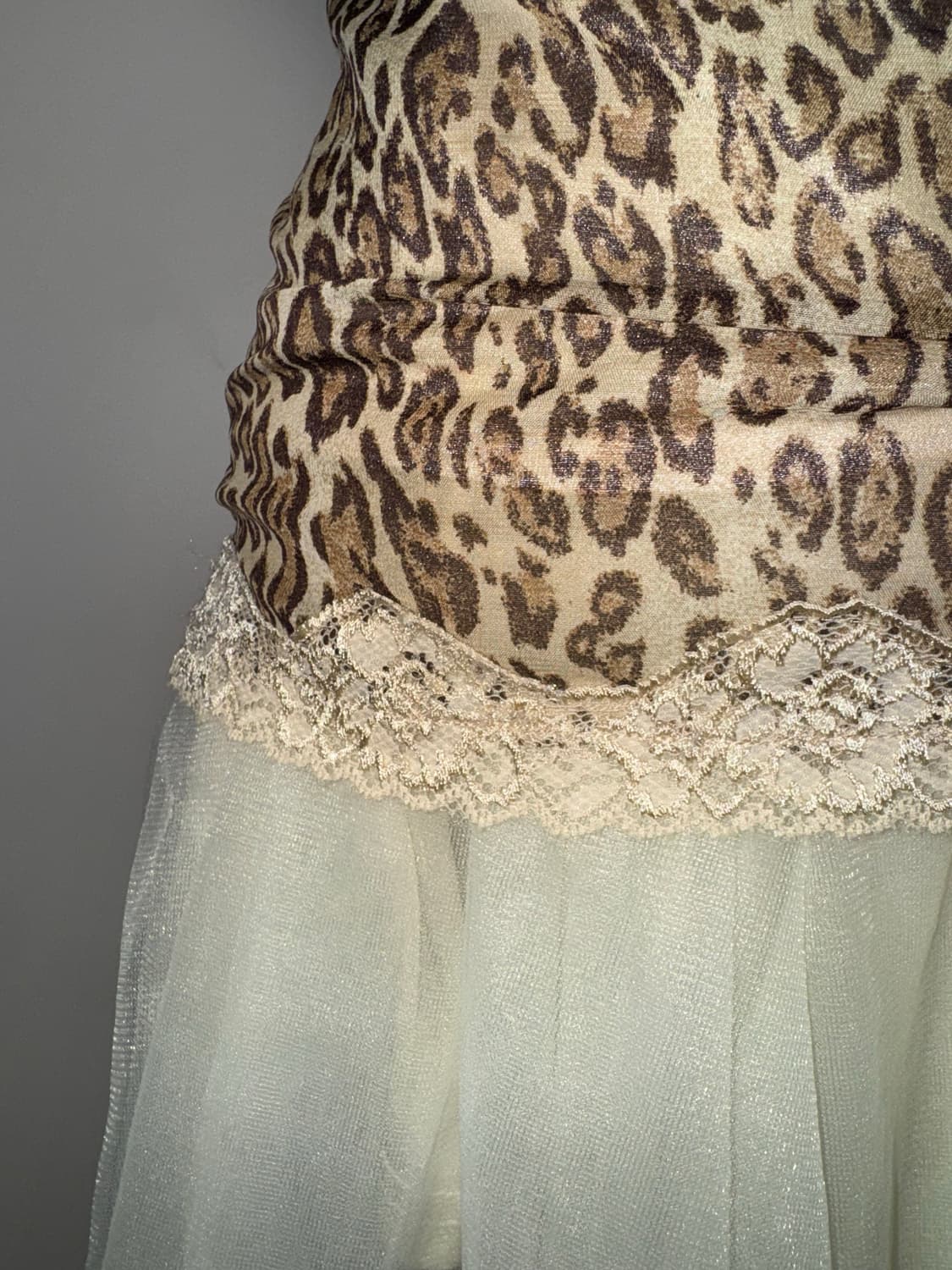 레오파드 리본 갸루나시 상품이미지5