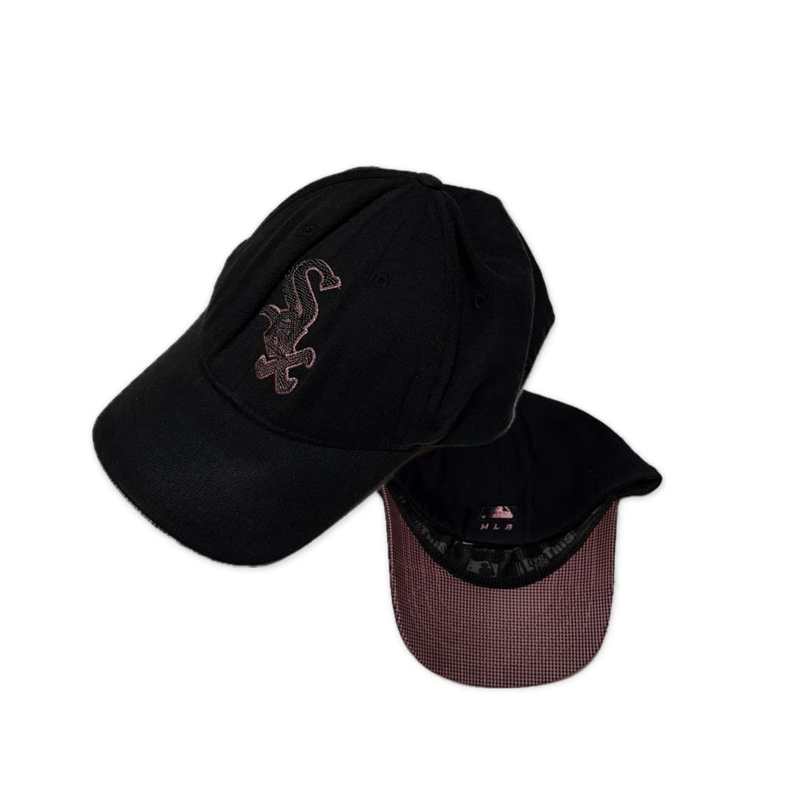 MLB 엠엘비 Sox 볼 캡 모자 블랙 핑크 상품이미지1