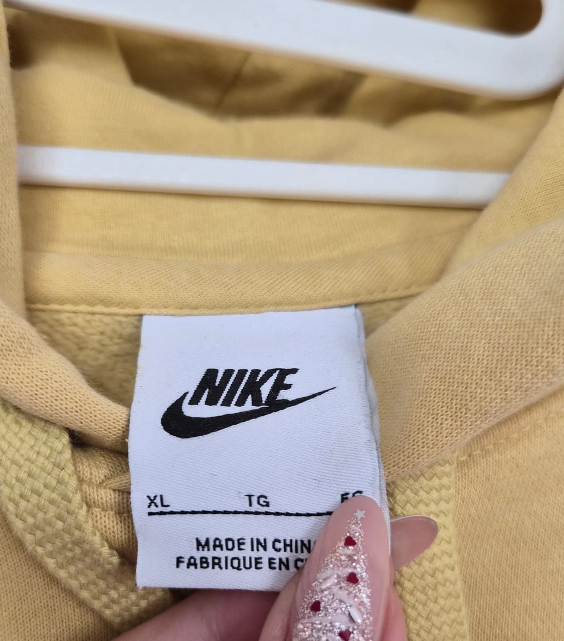 나이키 노랑 후드티 상품이미지3