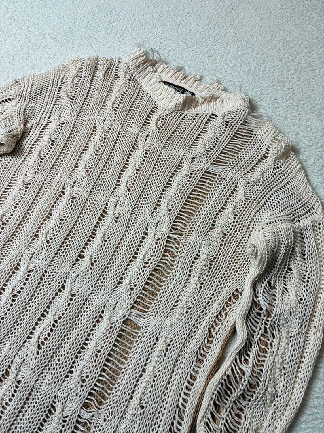 앤더슨벨 린넨 코튼 그런지 레이어드 니트 PN6855 상품이미지2