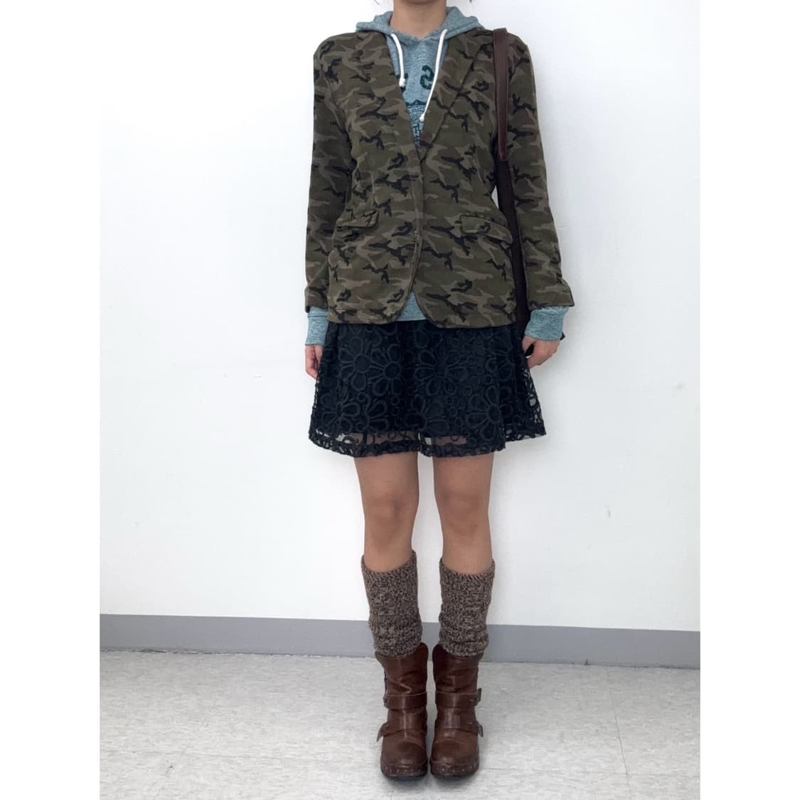 빈티지 카모 블레이저 자켓 상품이미지2